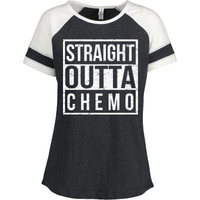 Straight Out of Chemo Enza Ladies Jersey Colorblock Tee