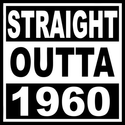 Straight Outta 1960 Funny 60th Birthday T-Shirt