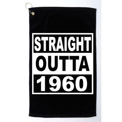 Straight Outta 1960 Funny 60th Birthday Golf Towel