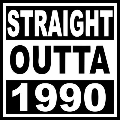 Straight Outta 1990 Funny 30th Birthday T-Shirt