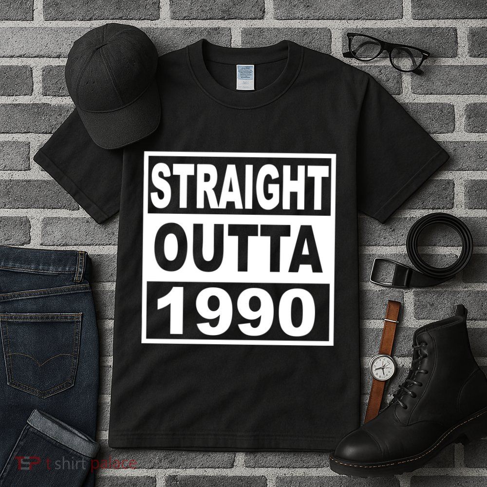 Straight Outta 1990 Funny 30th Birthday Tall T-Shirt