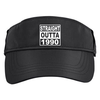 Straight Outta 1990 Funny 30th Birthday Adult Drive Performance Visor