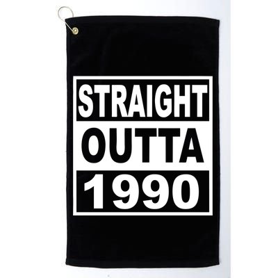 Straight Outta 1990 Funny 30th Birthday Golf Towel