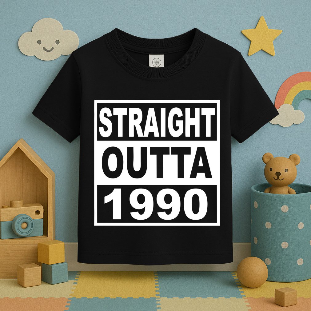 Straight Outta 1990 Funny 30th Birthday Toddler T-Shirt