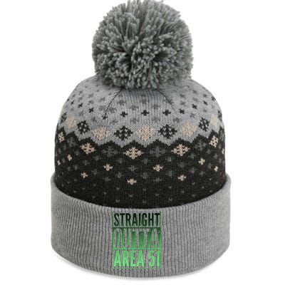 Straight Outta Area 51 The Baniff Cuffed Pom Beanie