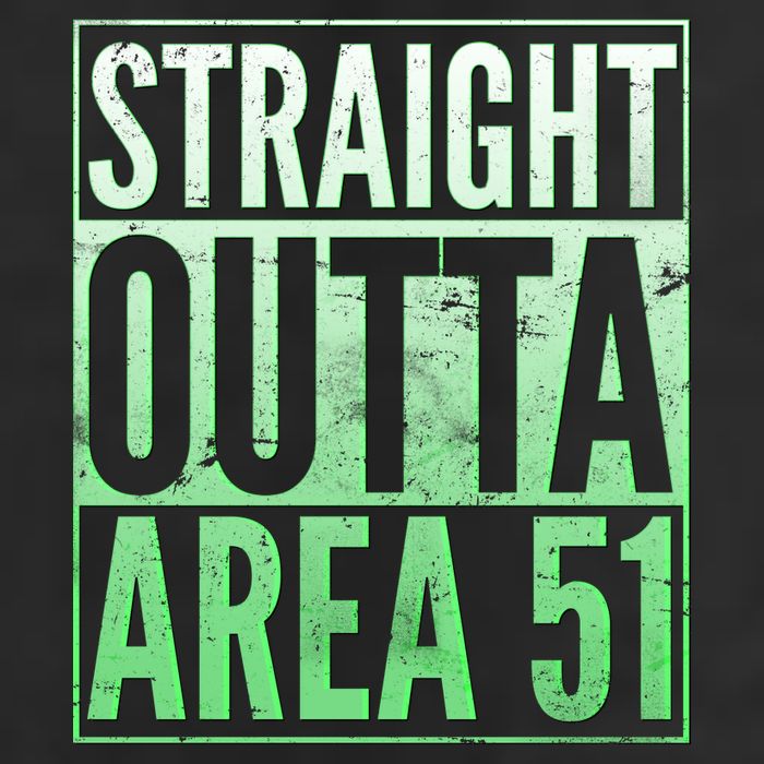 Straight Outta Area 51 Adult Drive Performance Visor