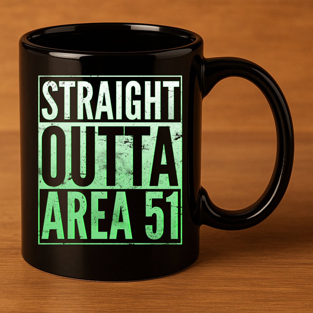 Straight Outta Area 51 11oz C Handle Ceramic Mug