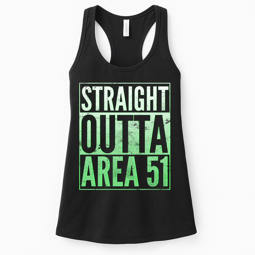 Straight Outta Area 51 Womens Tank Top