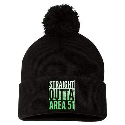 Straight Outta Area 51 Pom Pom 12in Knit Beanie