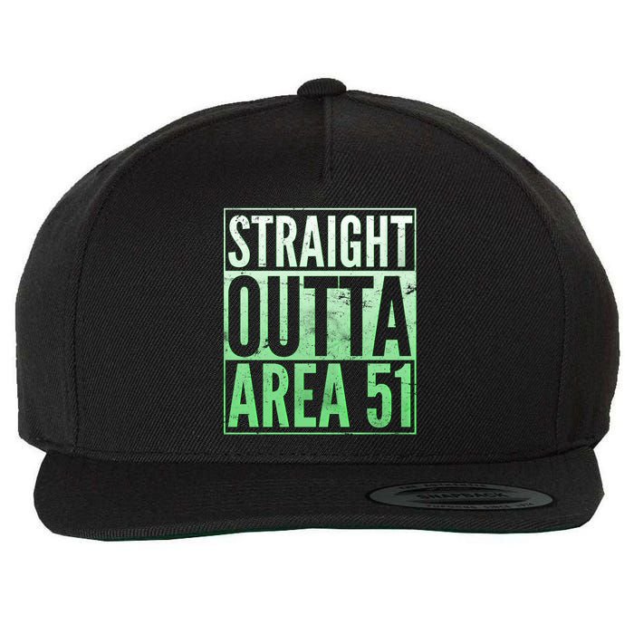 Straight Outta Area 51 Wool Snapback Cap