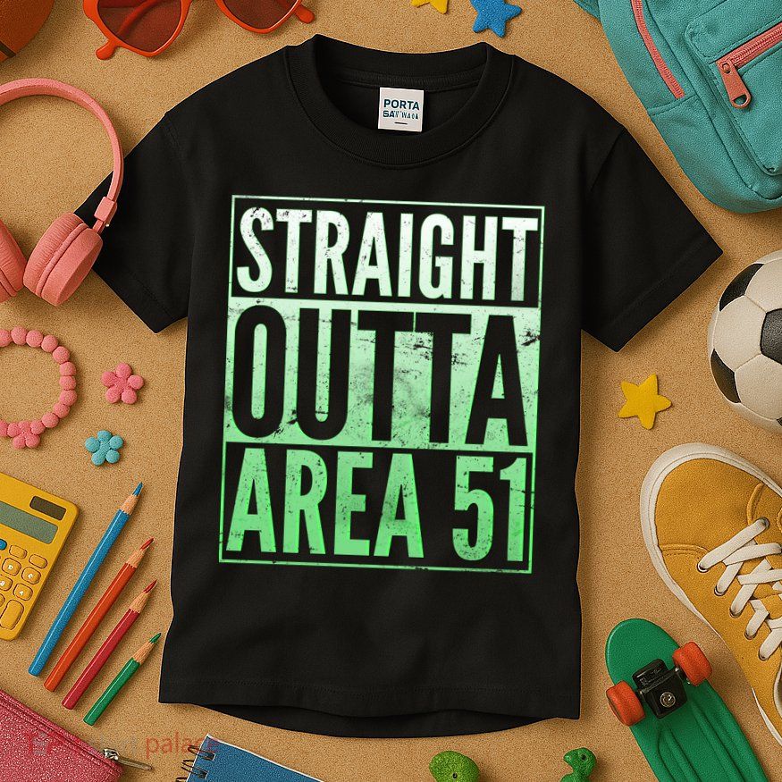Straight Outta Area 51 Kids T-Shirt