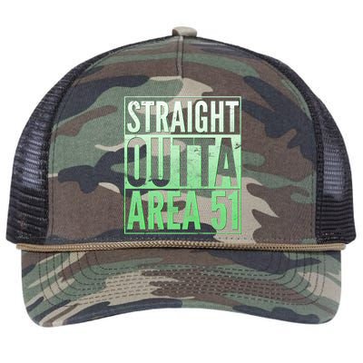 Straight Outta Area 51 Retro Rope Trucker Hat Cap