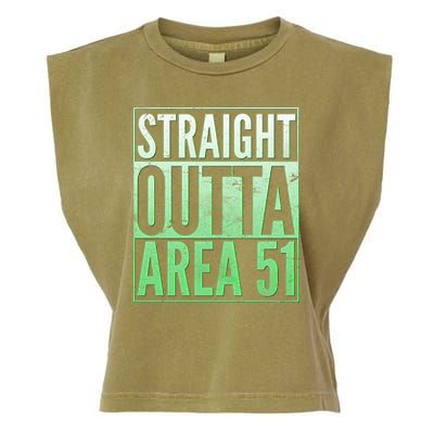 Straight Outta Area 51 Garment-Dyed Women's Muscle Tee