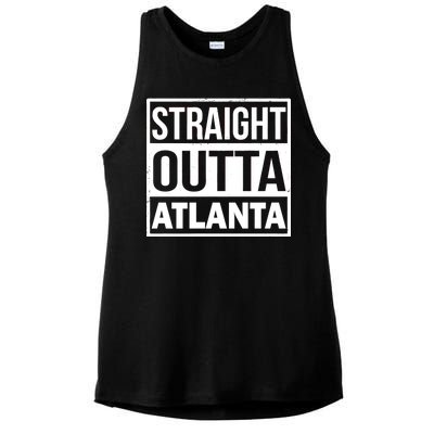 Straight Outta Atlanta Ladies PosiCharge Tri-Blend Wicking Tank