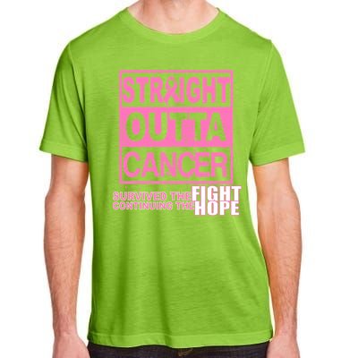 Straight Outta Breast Cancer Fight Hope Adult ChromaSoft Performance T-Shirt