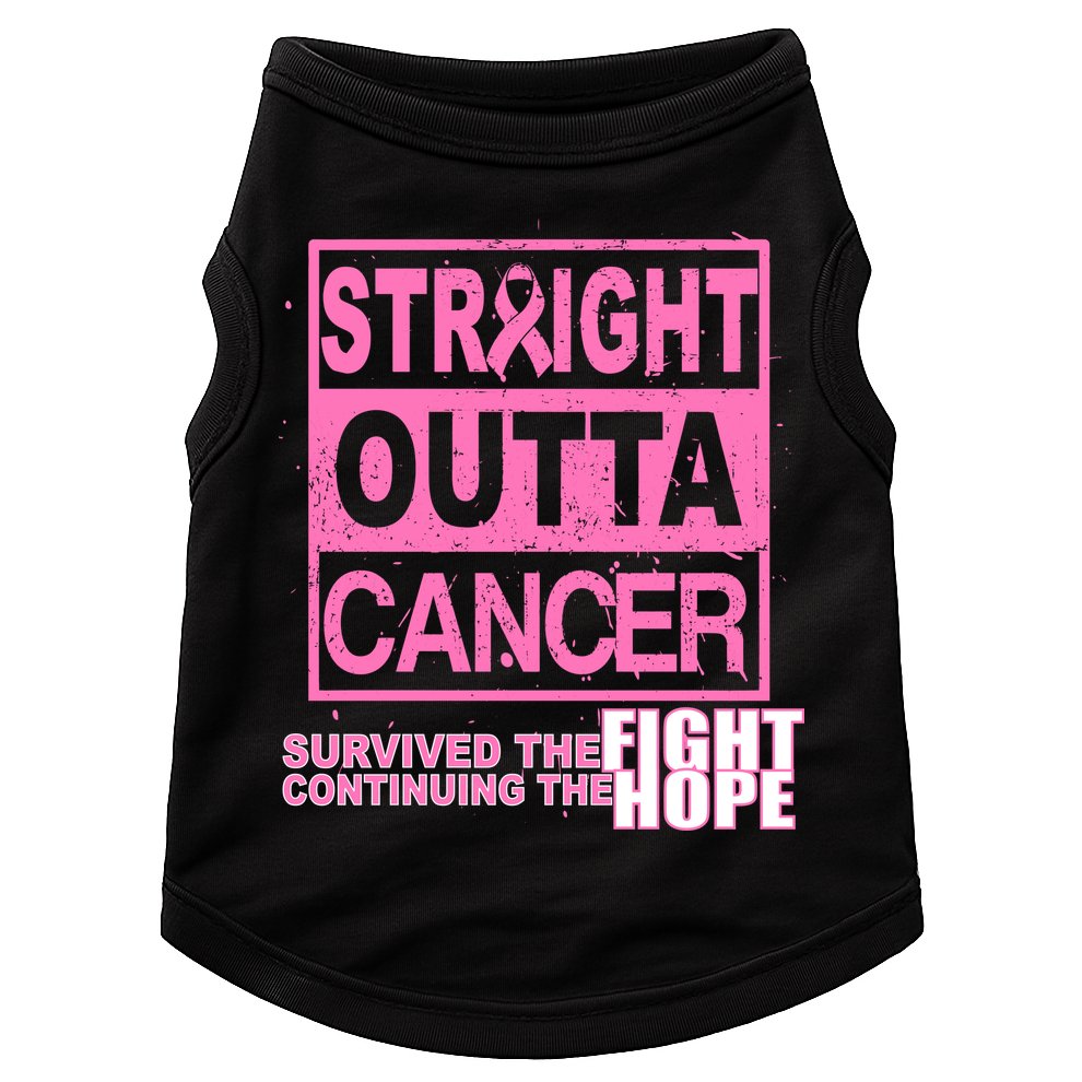 Straight Outta Breast Cancer Fight Hope Doggie Tank
