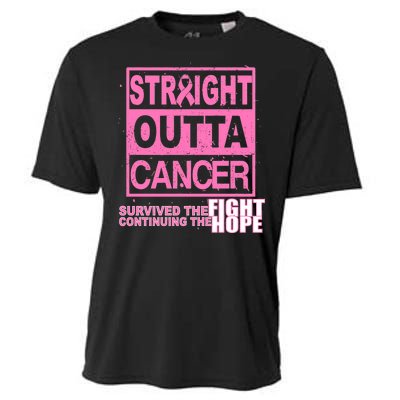 Straight Outta Breast Cancer Fight Hope Cooling Performance Crew T-Shirt