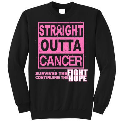 Straight Outta Breast Cancer Fight Hope Sweatshirt