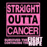 Straight Outta Breast Cancer Fight Hope Backpack