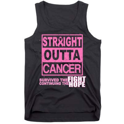 Straight Outta Breast Cancer Fight Hope Tank Top