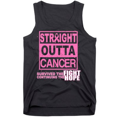 Straight Outta Breast Cancer Fight Hope Tank Top