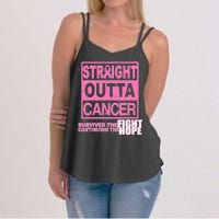 Straight Outta Breast Cancer Fight Hope Women's Strappy Tank