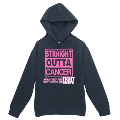 Straight Outta Breast Cancer Fight Hope Urban Pullover Hoodie