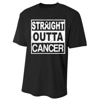 Straight Outta Cancer Performance Sprint T-Shirt