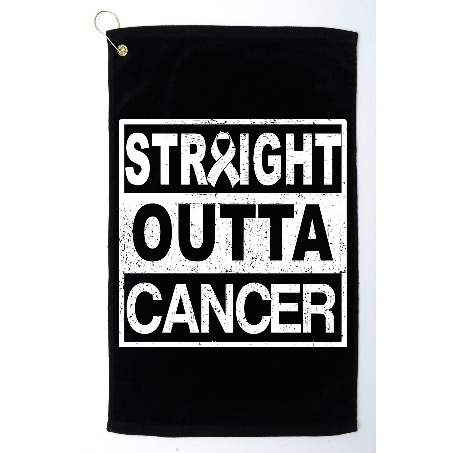 Straight Outta Cancer Golf Towel