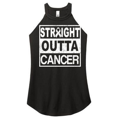 Straight Outta Cancer Women’s Perfect Tri Rocker Tank