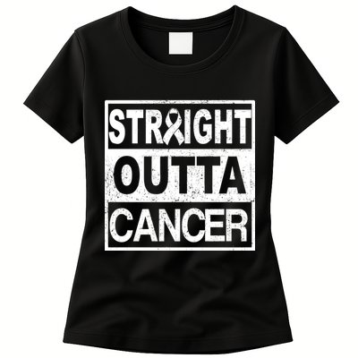Straight Outta Cancer Womens T-Shirt