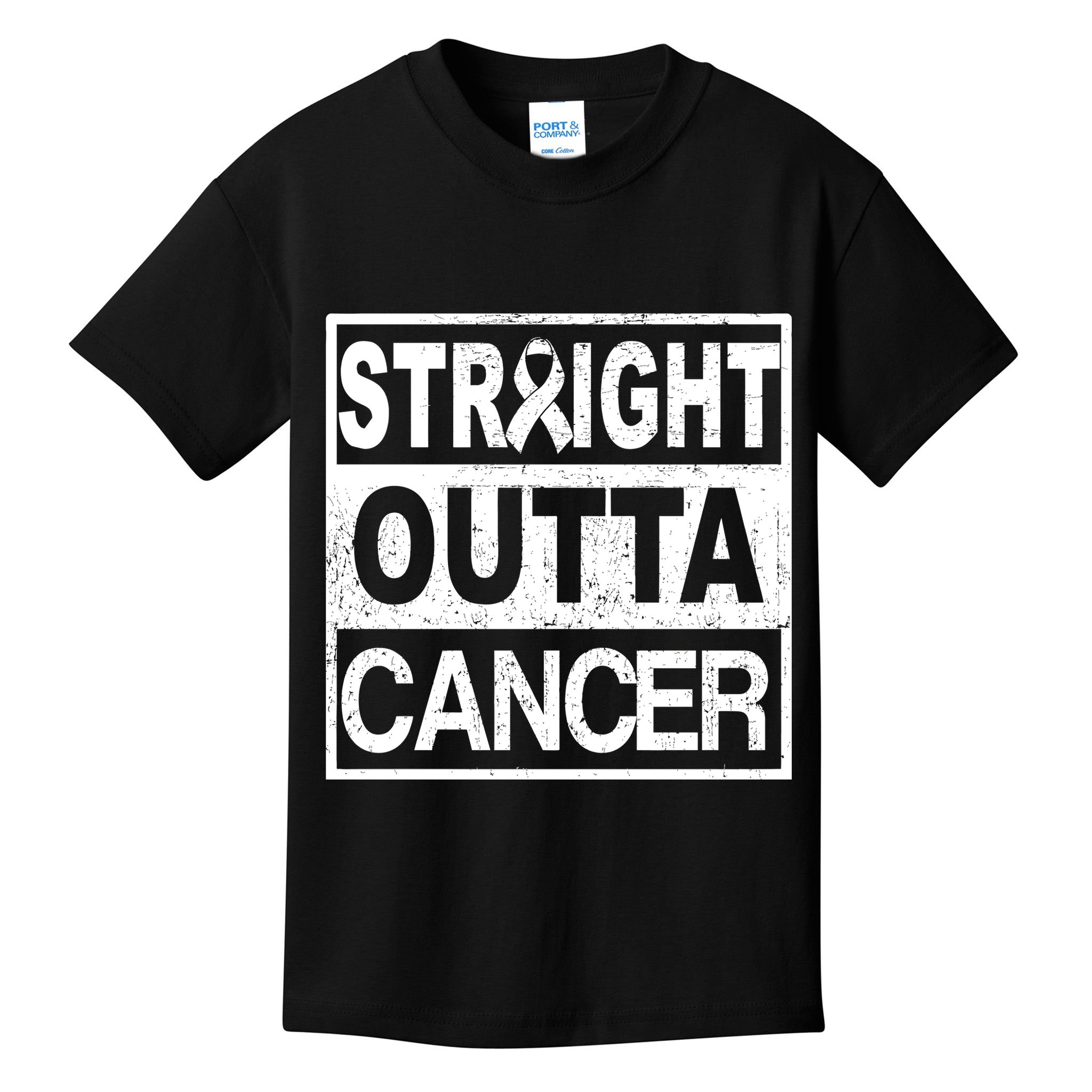 Straight Outta Cancer Kids T-Shirt