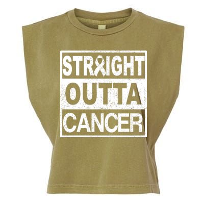 Straight Outta Cancer Garment-Dyed Women's Muscle Tee