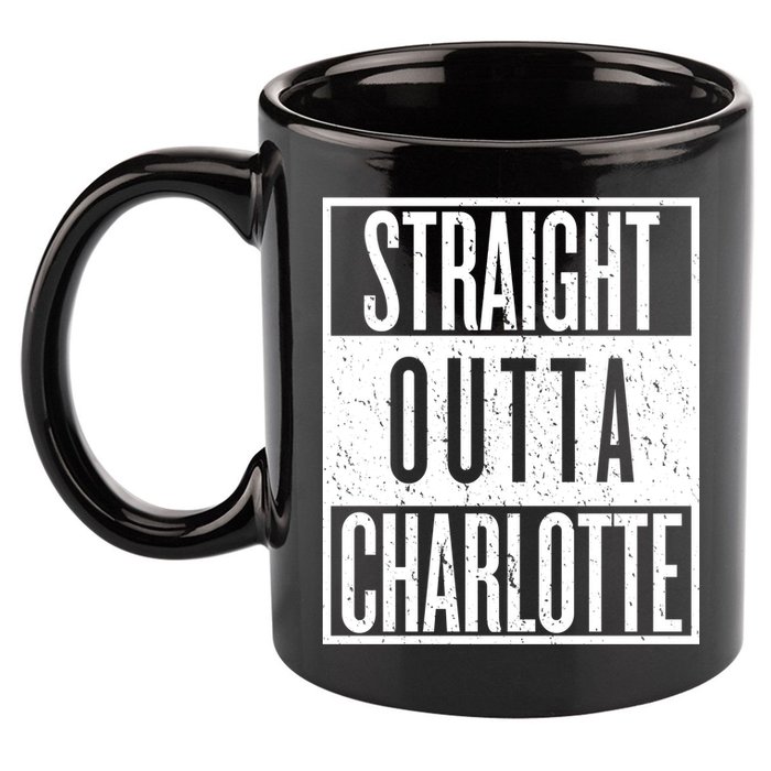 Straight Outta Charlotte 11oz C Handle Ceramic Mug