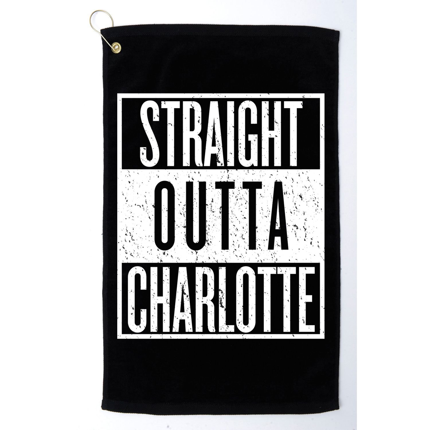 Straight Outta Charlotte Golf Towel