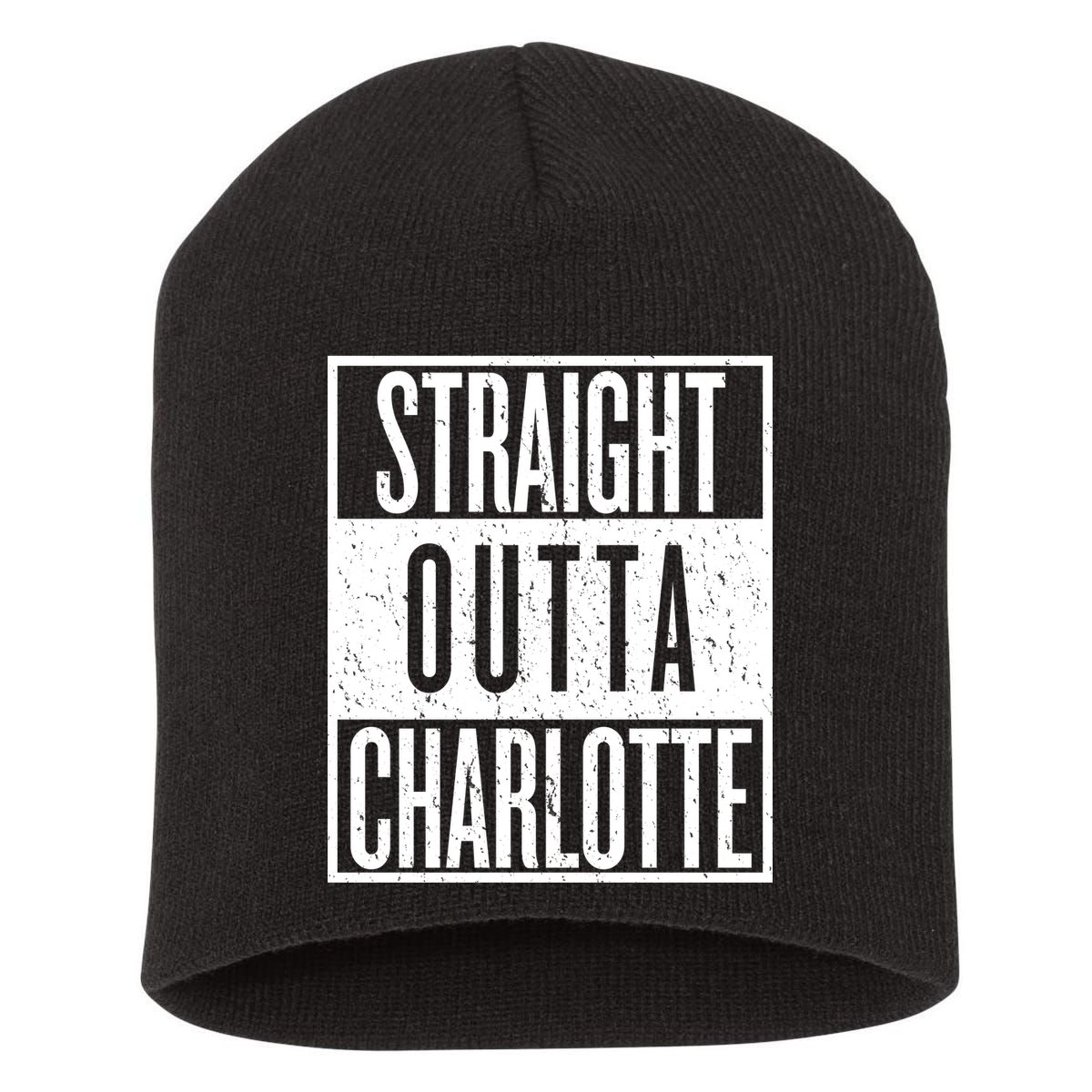 Straight Outta Charlotte Short Acrylic Beanie