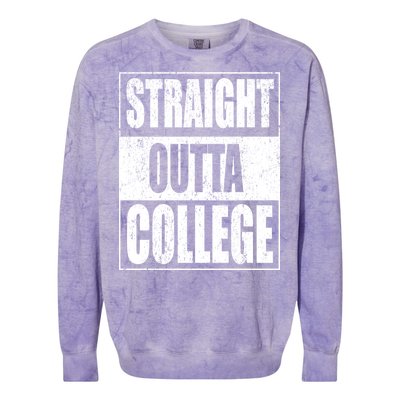 Straight Outta College Colorblast Crewneck Sweatshirt