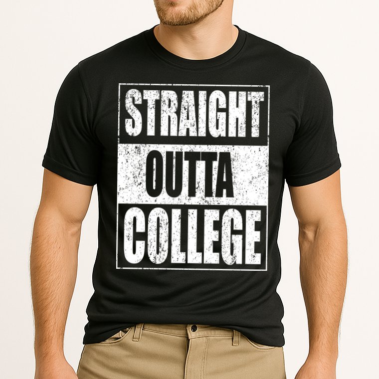 Straight Outta College Cooling Performance Crew T-Shirt