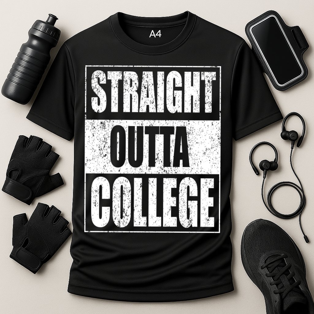 Straight Outta College Cooling Performance Crew T-Shirt
