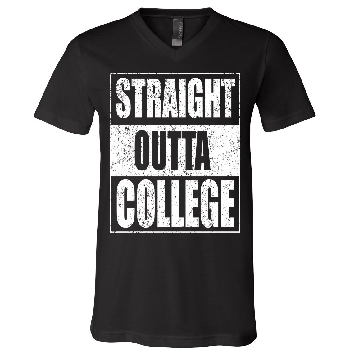 Straight Outta College V-Neck T-Shirt