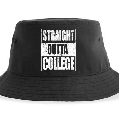 Straight Outta College Sustainable Bucket Hat