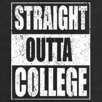 Straight Outta College 11oz C Handle Ceramic Mug