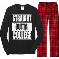 Straight Outta College Long Sleeve Pajama Set