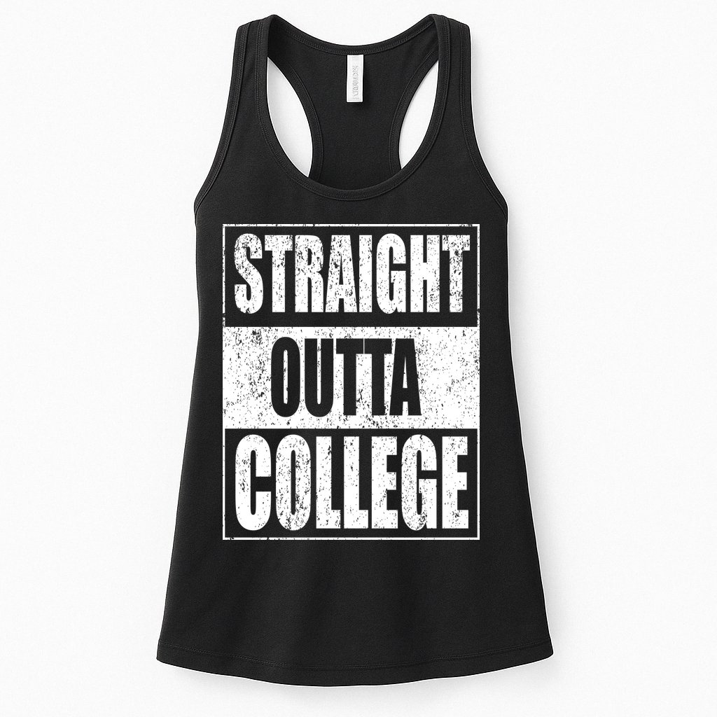 Straight Outta College Womens Tank Top