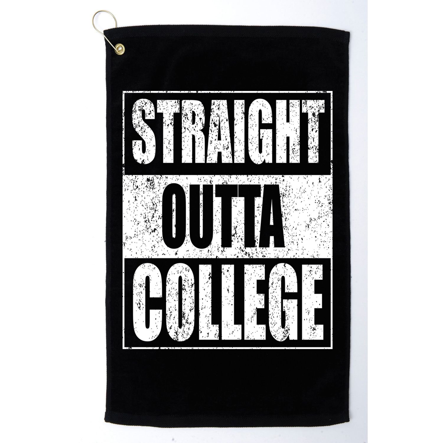 Straight Outta College Golf Towel