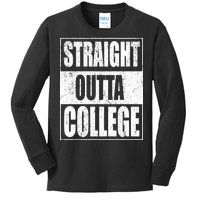 Straight Outta College Kids Long Sleeve Shirt