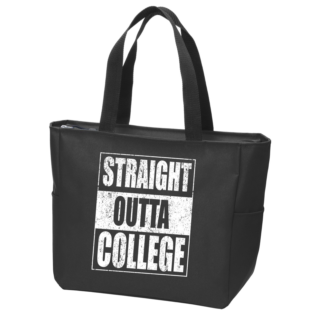 Straight Outta College Zip Tote Bag