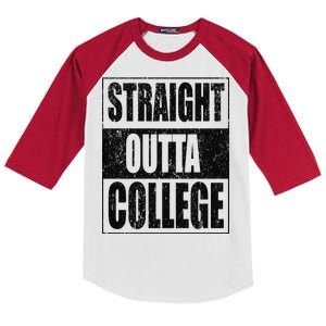 Straight Outta College Kids Colorblock Raglan Jersey