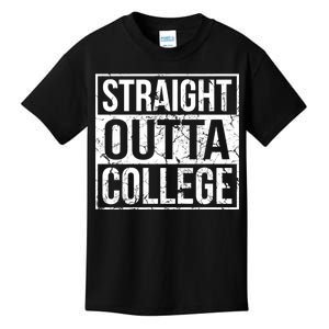 Straight Outta College Funny Senior Graduate Graudation Kids T-Shirt