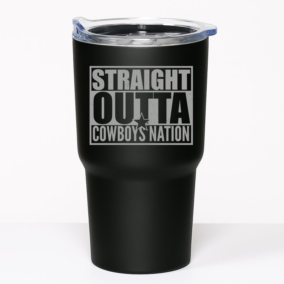 Straight Outta Cowboys Nation Tumbler
